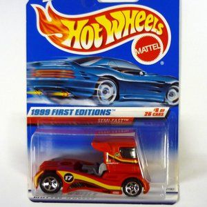 Hot Wheels Semi-Fast #914 First Editions 8 of 26 Red Die-Cast Truck 1999